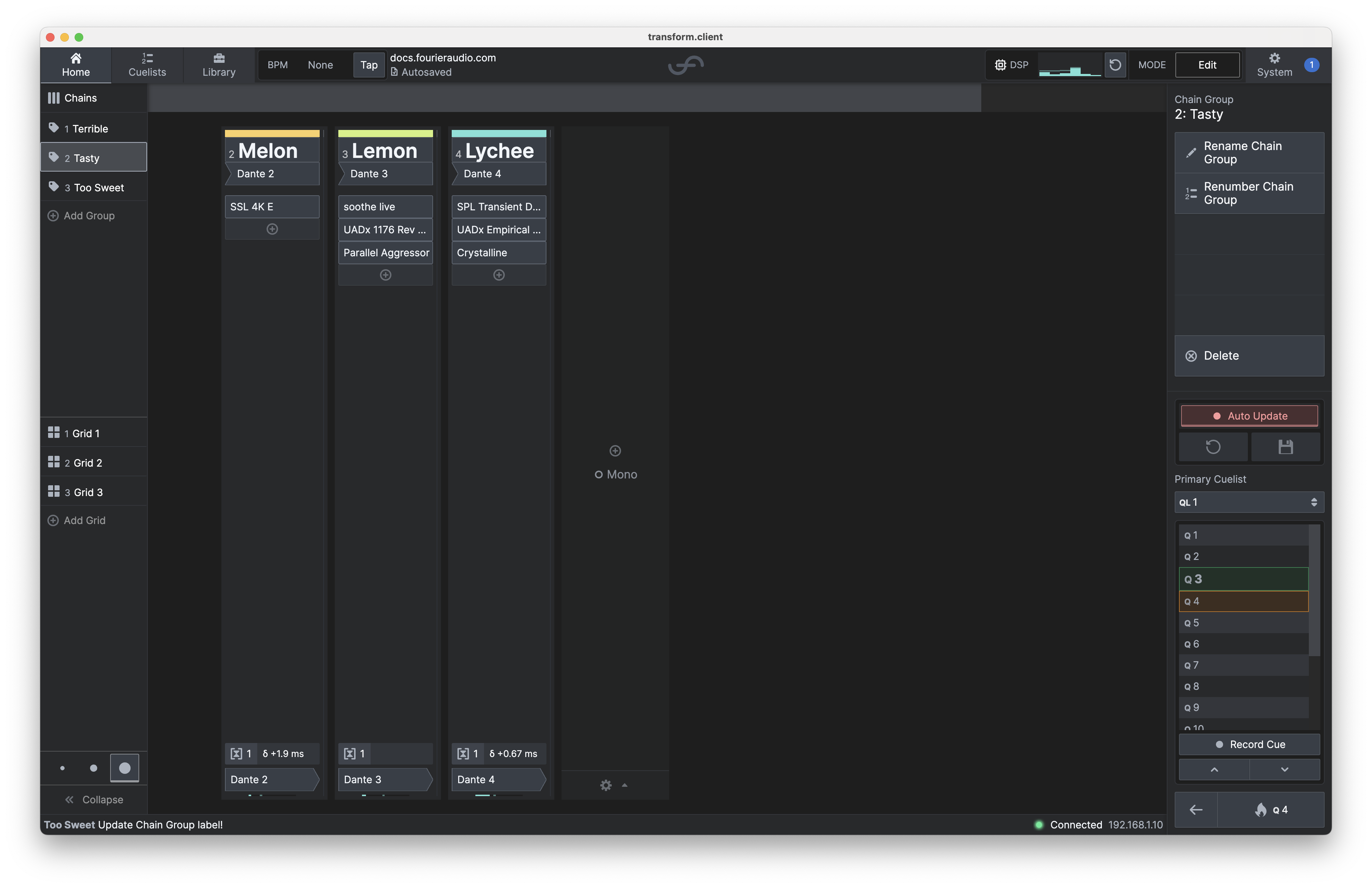 Filtered Chain View