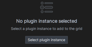 Select plugin instance button