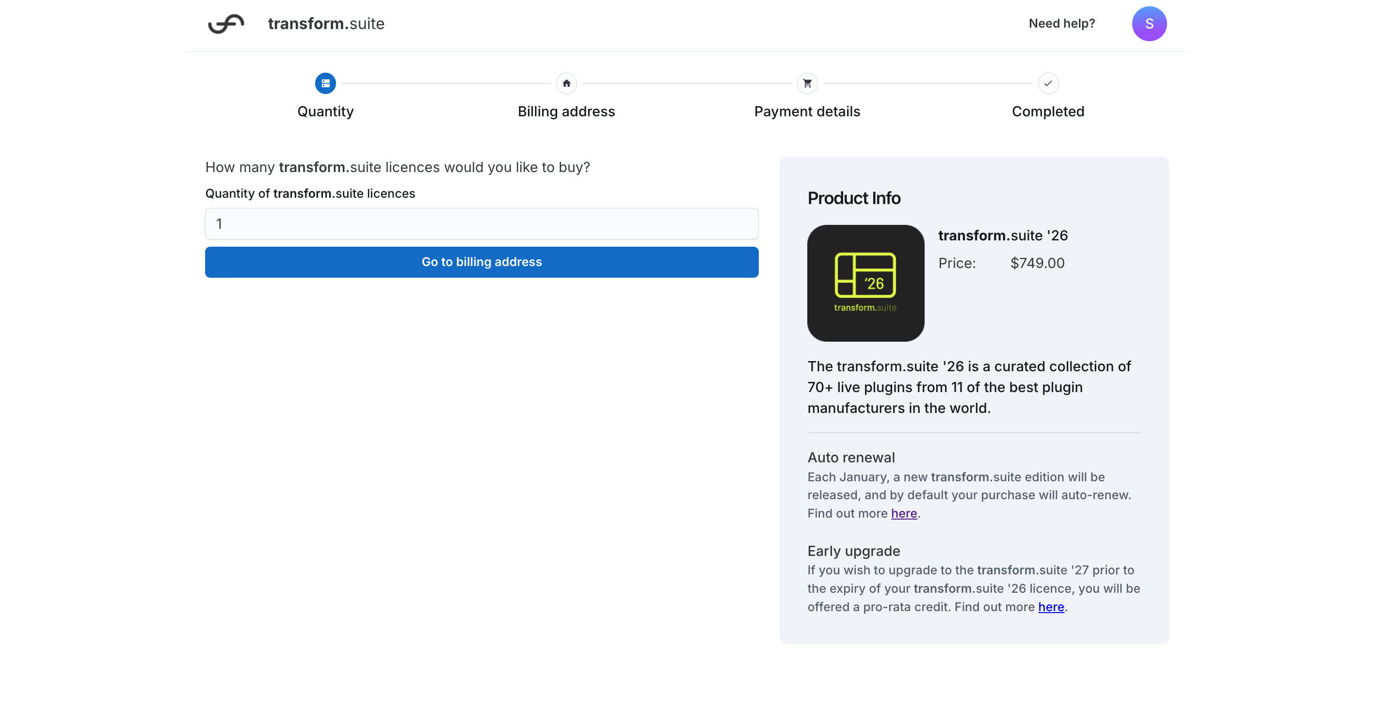 Online management platform - seat purchase