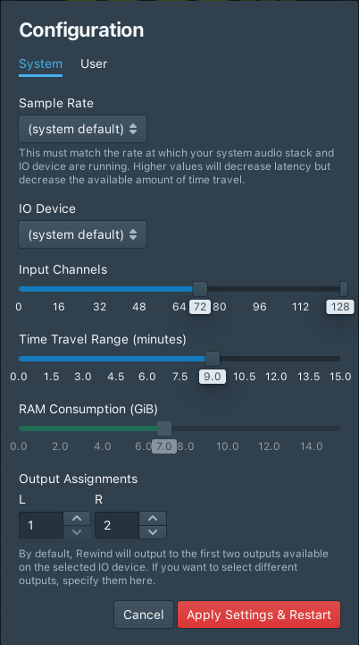Configuration Interface